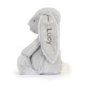 Personalised Bashful Shimmer Bunny Medium