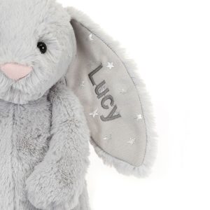 Personalised Bashful Shimmer Bunny Medium