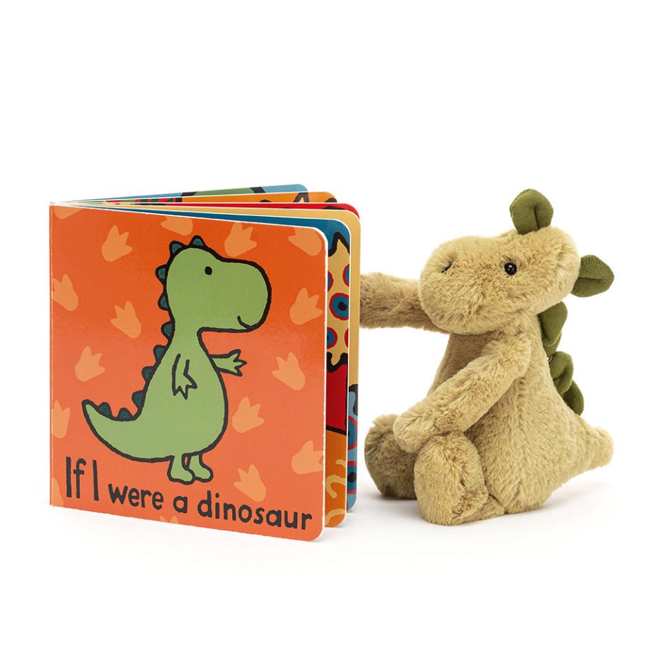 If I Were A Dinosaur Book and Bashful Dino Small