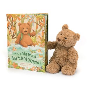 It’s a Big World Bartholomew Book and Bartholomew Bear Medium